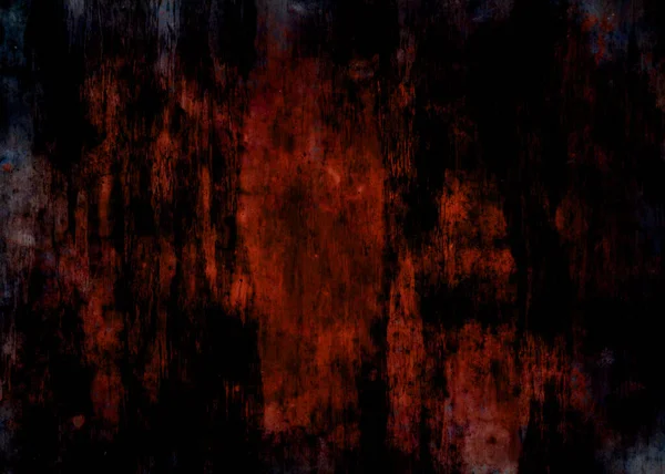 Abstract Donkere Horror Rode Apocalyptische Scène Zwarte Achtergrond Donker Gemorst — Stockfoto