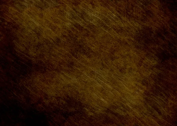 旧的深色生锈褐色刮痕和大理石状液体黏土纸或羊皮纸 外溢设计 带有编织元件的带斑点的颗粒状和危机形 地面灰尘磨损背景 — 图库照片