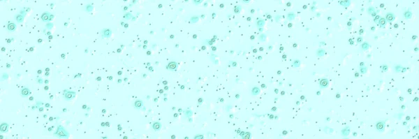 Abstracte Witgekalkte Cyaan Pastel Panoramische Banier Met Cirkel Patroon Natuurpenseelstreken — Stockfoto