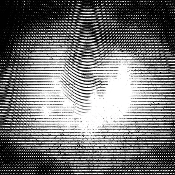 Grunge Glitch Digital Monocromo Bandera Panorámica Efecto Ruido Grabado Futurista —  Fotos de Stock