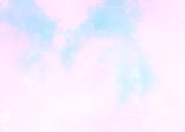 柔和的蓝色 粉色和紫色百合花用斑斑和苦恼的皱纹粉刷着大理石背景涂片和水彩画的水彩画 为您的信息复制空间 浪漫的情人节 — 图库照片