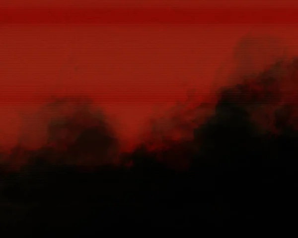 Гранд Хеллоуїн Жах Туман Гарячому Червоно Чорному Тлі Темними Частинами — стокове фото