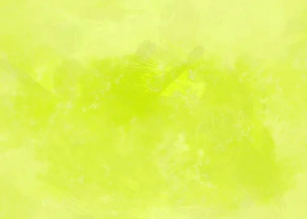 Abstract Gradient Yellow Lime Green Bright Brush Aquarelle Painted Background — Stock Photo, Image