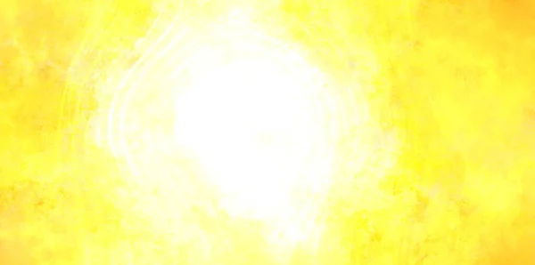 Sunny Jasně Žlutý Prapor Mramorovým Akvarelem Textury Staré Grunge Rozlité — Stock fotografie