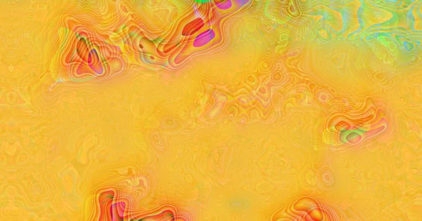 Happy Curve Fluid Liquid Rich Kleuren Achtergrond Oranje Geel Roos — Stockfoto