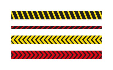 Kırmızı ve sarı uyarı bantları, vektör satış bandını hazırlayın. Kara Cuma. Siber Pazartesi. Pazarlama işareti için özel hat, sembol. Alışveriş, satış ve indirimler için sinyal koruması bandı, çizgili satış bantları.