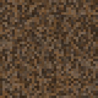 Koyu kahverenginin çeşitli tonlarında küçük karelerin yoğun ızgarasını içeren pürüzsüz desen pikselleştirilmiş veya dijital doku oluşturur. Zengin ve modern bir geçmişi var. Vektör piksel sanat duvar kağıdı.