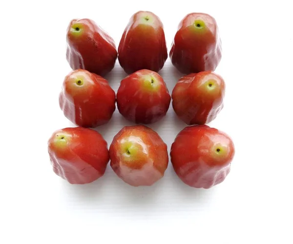Beyaz Arka Planda Taze Elma Meyveleri — Stok fotoğraf