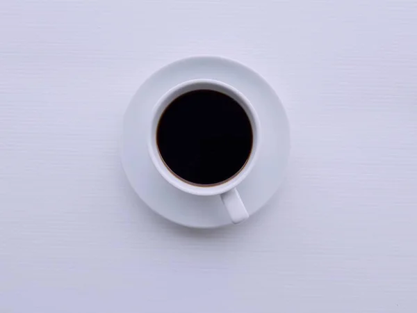 Cup Espresso Coffee White Background — Stock Photo, Image