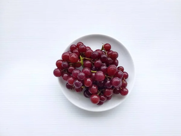 Fresh Grapes White Background — Stock Photo, Image