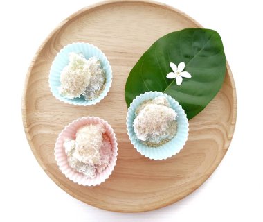 Tayland tatlısı: Renkli Mung fasulyesi pilavı