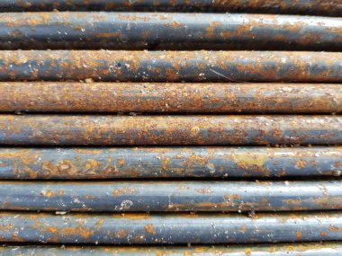 rusty metal texture background. old rusty iron. rusty metal sheet.  Rusty steel  line texture hackground.