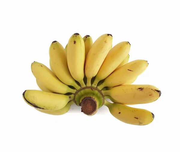 白い背景にバナナフルーツをパイプする — ストック写真