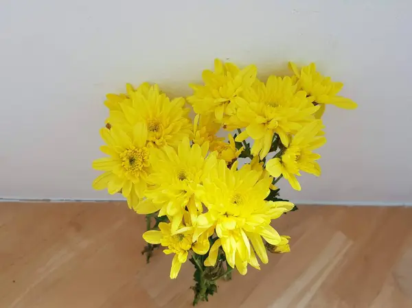 Bouquet Fleurs Chrysanthèmes Jaunes — Photo