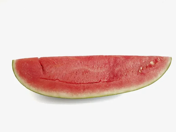 Rode Watermeloen Fruit Witte Achtergrond — Stockfoto