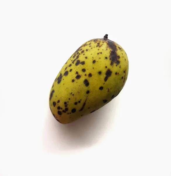 Shnilé Mango Ovoce Bílém Pozadí — Stock fotografie