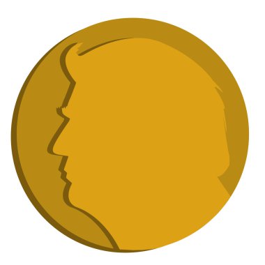 Donald Trump Sikkesi - Vatansever Tasarımlı Altın Kripto Para Birimi (Vatanseverlik Tasarımı); ABD Maliye, İş ve Cumhuriyetçi Tema Başkanının Portresi