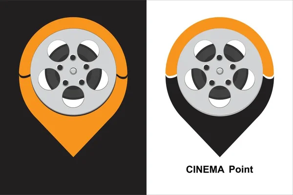Cinema Point Point Video Shooting Vector Illustration — Stock Vector