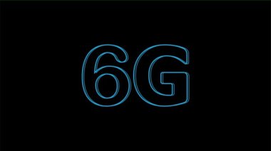 İnternette devrim yaratacak hücresel teknoloji. 6G grafik animasyonu.