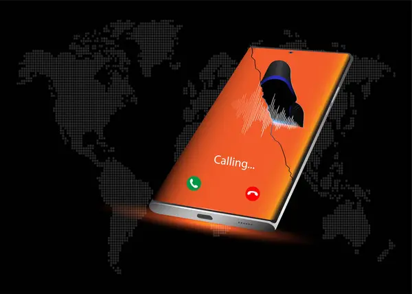 Teknoloji konsepti. Uyarı ve alarm verin. Akıllı telefon siber güvenlik.