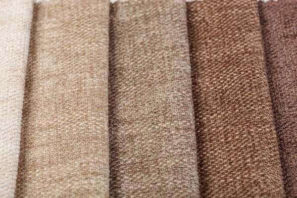 stock image Different samples of textured fabric close-up