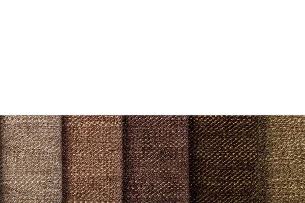 stock image Different samples of textured fabric close-up