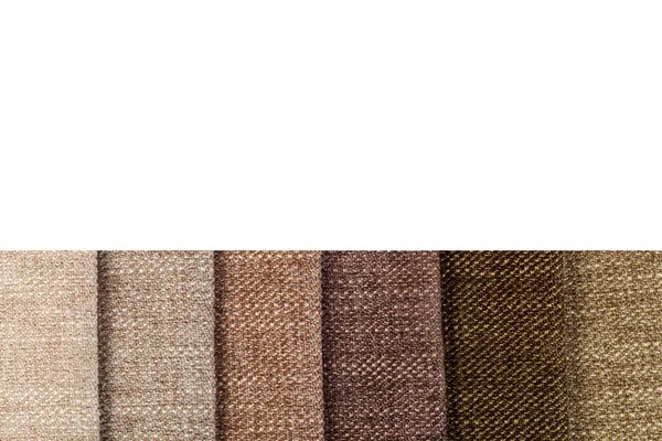 Stock image Different samples of textured fabric close-up