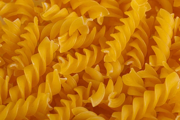 Pasta Products Form Spiral Texture White Background Close — Fotografia de Stock