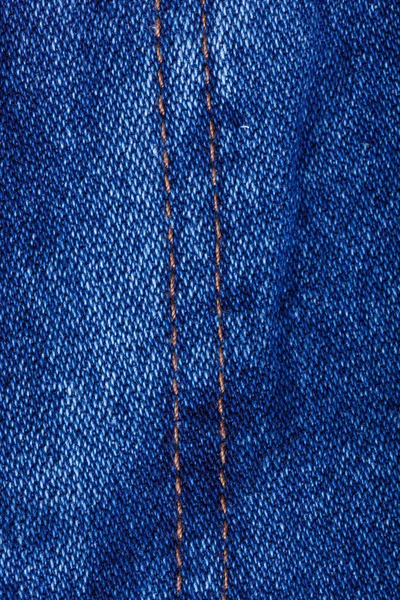 Bleu Couleur Jeans Texture Sur Fond Blanc Gros Plan — Photo