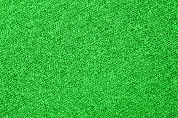 Green Background Fabric Texture Macro Close — Zdjęcie stockowe