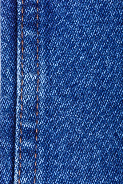 Colore Blu Texture Jeans Sfondo Bianco Primo Piano — Foto Stock