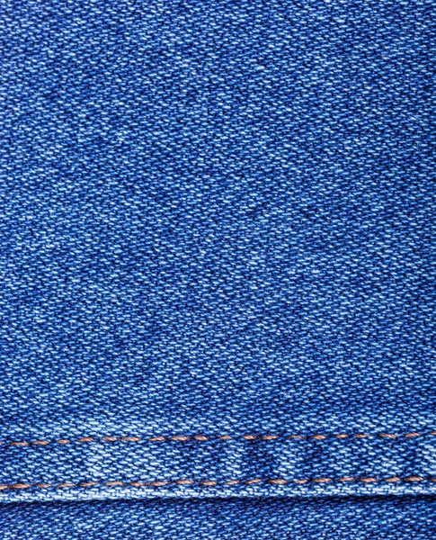Tekstur Jins Warna Biru Pada Latar Belakang Putih Tutup — Stok Foto