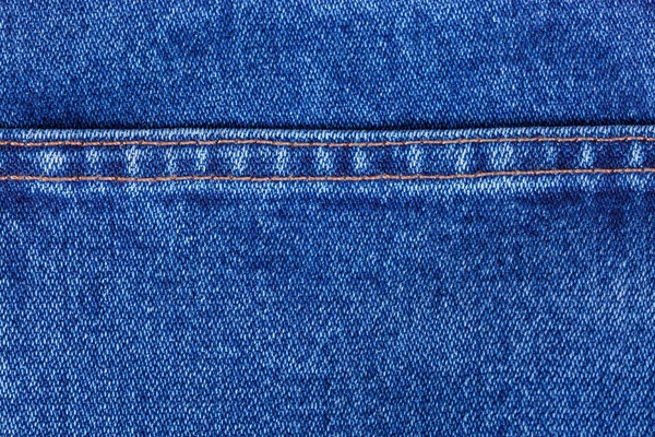 Blå Färg Jeans Struktur Vit Bakgrund Närbild — Stockfoto