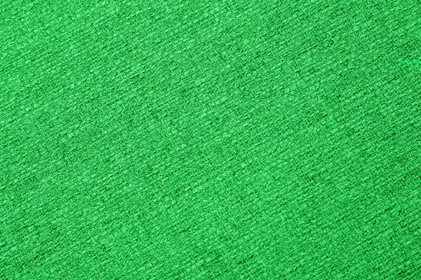 Green Background Fabric Texture Macro Close — Stockfoto