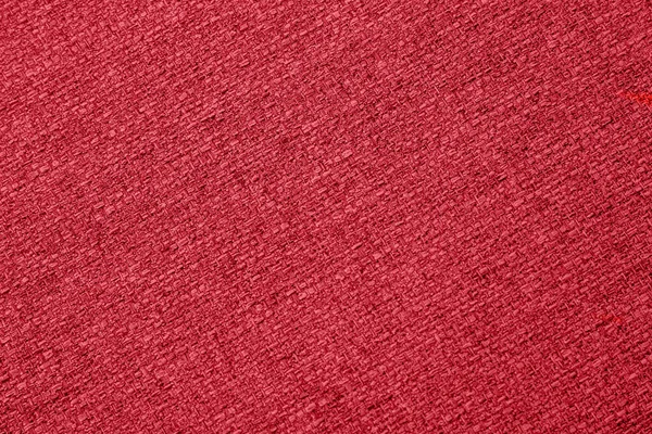 Red Background Fabric Texture Macro Close — Fotografia de Stock