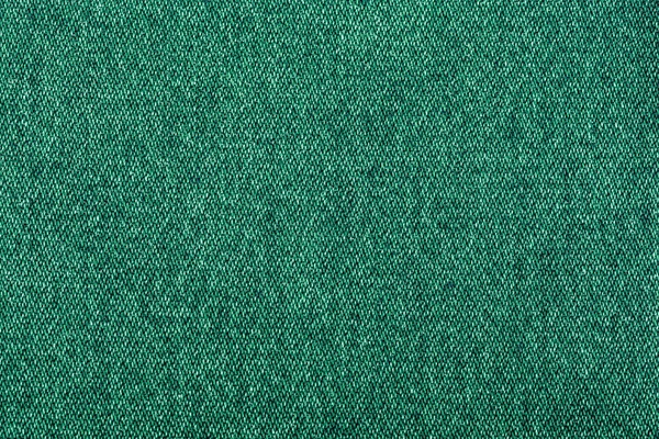 Zelená Barva Džíny Textura Továrna Tkaniny Bílém Pozadí Zblízka — Stock fotografie