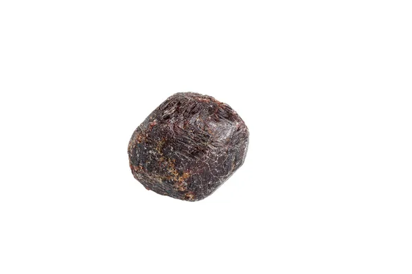 Гранатовый Минеральный Камень Макрос Белом Фоне — стоковое фото