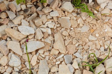 Dekoratif beyaz taşların dokusu