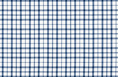 Terzilik için mavi beyaz kumaş, pamuklu kareli kumaş yakın çekim