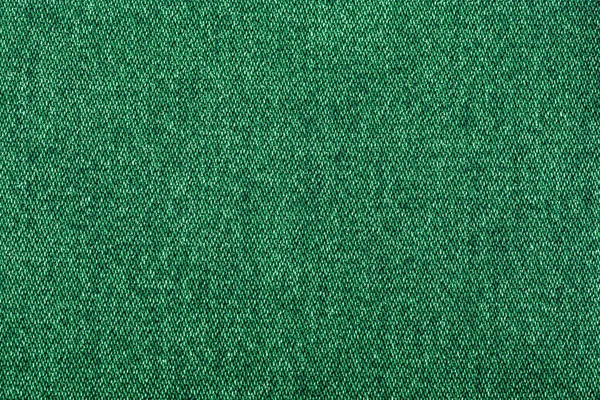 green color jeans texture, factory fabric on white background close up