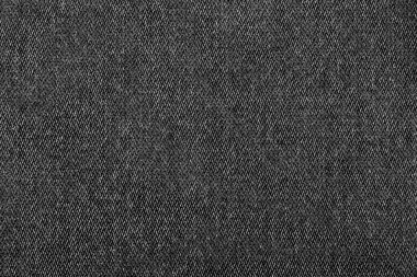 siyah renk kot kumaş, fabrika kumaşı beyaz arka planda yakın plan