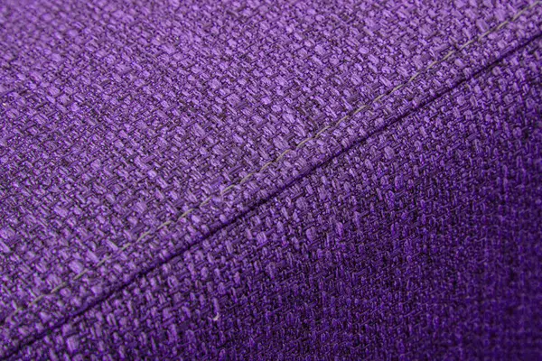 Textura Tela Muebles Violeta Con Costuras Cerca — Foto de Stock
