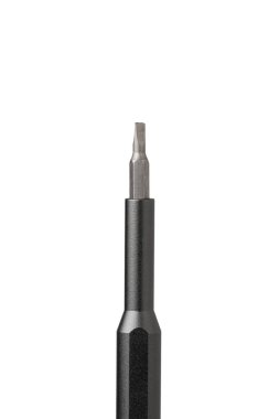 Tornavidayla demir biti beyaz arkaplanda izole edilmiş, yakın plan