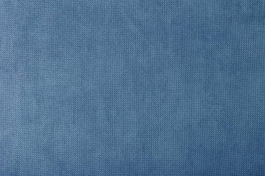 macro texture fabric of large binding for sewing blue background color close-up