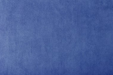 macro texture fabric of large binding for sewing blue background color close-up