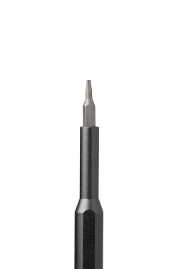 Tornavidayla demir biti beyaz arkaplanda izole edilmiş, yakın plan