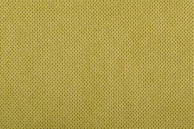 Sarı kumaş pamuk dokusu. Tekstil arkaplan kumaşı kapat