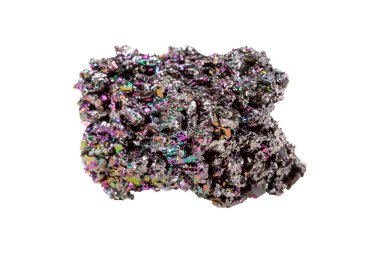 Beyaz arkaplanda Carborundum mineral taşı