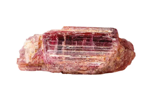 stock image Tourmaline mineral stone on white background close up