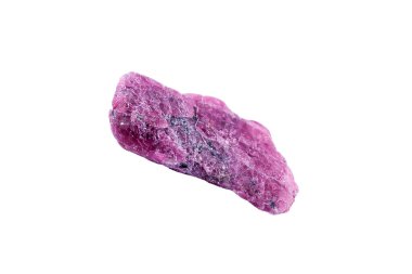 Beyaz arkaplanda spinel mineral taşı